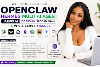 install openclaw hermes multi ai agent jarvis ai fix vps obsidian second brain