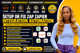 setup or fix zap zapier integration automation zapier workflow