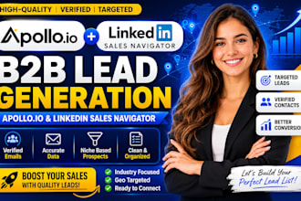 build targeted apollo and linkedin sales navigator lead lists