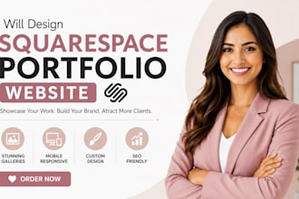 design squarespace portfolio photography artist creative website design