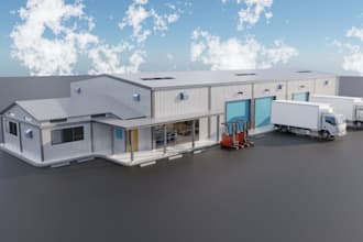 renovate industrial building, warehouse, logistics factory, distribution center