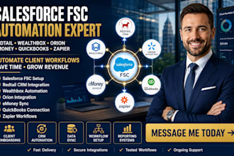 setup salesforce fsc redtail wealthbox orion emoney quickbooks zapier automation