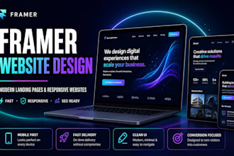 design framer ai saas landing page, chatbot, ai gent website, do figma to framer