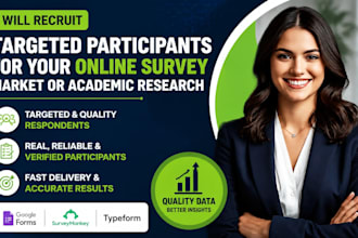 recruit targeted participants for your online survey market research