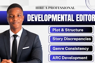 developmental edit your fiction novel 100 percent  human editing no ai