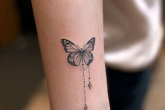 design a minimalist fine line tattoo