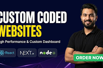 build a fast custom coded high performance website