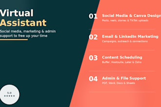 be your virtual assistant for admin tasks