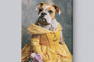 disney princess portrait female focused disney pet portrait art