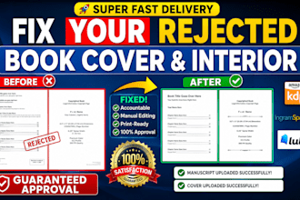 fix, modify, resize, edit, redesign book cover, ebook cover, amazon KDP cover