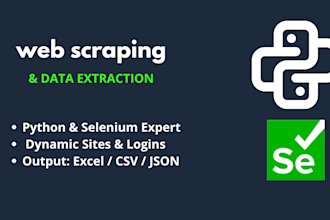 do web scraping and data extraction