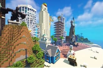 create custom minecraft builds, houses, maps and amazing