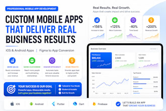 develop a scalable custom flutter app for ios and android