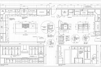 create cabinet shop drawing, millwork drawings, cut list, cnc router files