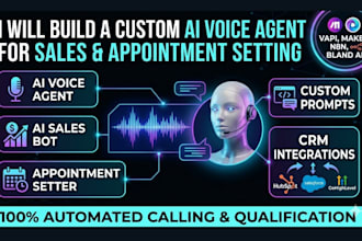 build a custom ai voice agent, ai sales calling bot and vapi automation