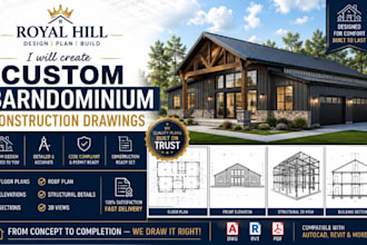 create custom barndominium construction drawings
