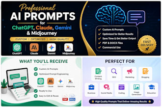 create ai prompts for chatgpt, claude, gemini and midjourney