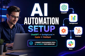 chatgpt gohighlevel slack hubspot zapier ai automation integration