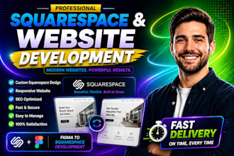 do squarespace website design, sqaurespace development