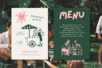 design professional print ready menus