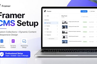 build a framer cms website