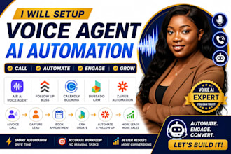 setup air ai follow up boss calendly dubsado  zapier voice agent ai automation