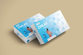 design premium pharmaceutical, medicines and tablet box