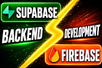 securely setup, fix firebase or supabase backend in web or mobile apps