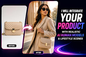 integrate your product with realistic ai human models and lifestyle scenes