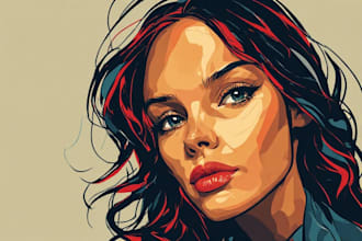 a unique cartoon illustration in a vintage style