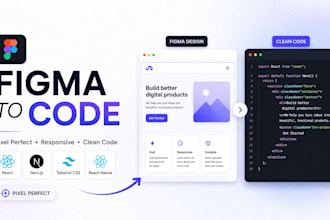 convert figma to code HTML CSS, react native and next js