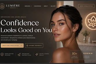build squarespace skincare website cosmetic brand beauty website medspa website