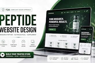 design fda compliant peptide website research peptide website woocommerce store