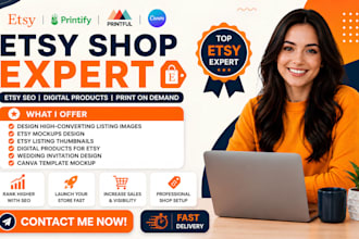 design high converting esty listing images and mockups to boost sales on canva