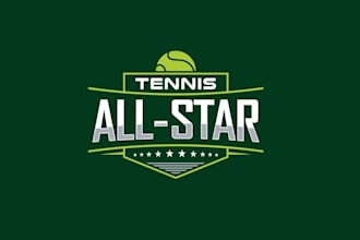 design unique tennis star logo