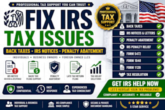 fix irs tax issues, back taxes, irs notices and penalty abatement