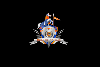 design twitch streamer coat of arms logo