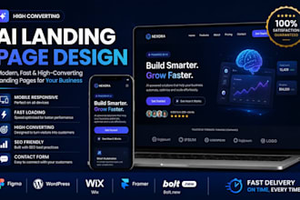 design a high converting ai landing page