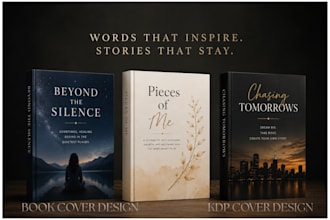 design book cover, ebook cover design, kdp book cover, book design