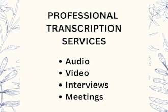 transcibe audio and video files