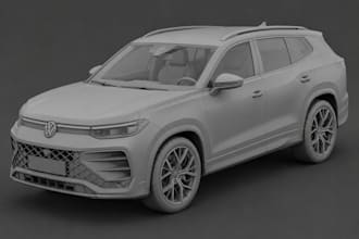 3d car modelling rc part rendering 3d truck body kit automotive vehicle design