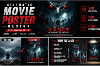 create a hollywood style cinematic movie poster