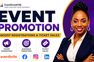 promote your event and boost registrations and ticket sales