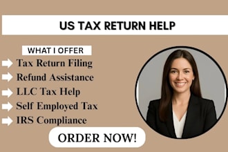 professionally prepare US tax filing, US tax returns, llc for business