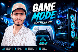 design custom gaming thumbnails for youtube
