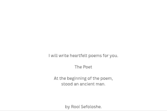 write a heartfelt poem for you thank you note