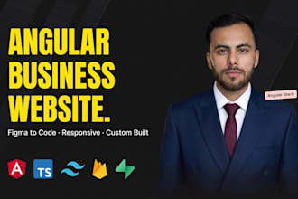build a responsive angular web app and admin dashboard