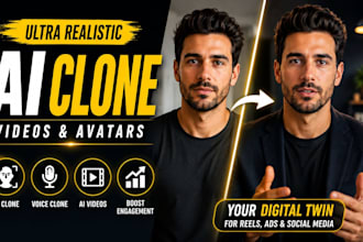 create ultra realistic ai clone videos and images for you