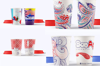 do unique paper coffee cup, paper cup, ice cream cups design