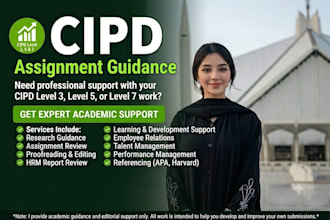 cipd level 3, 5 and 7 assignment guidance editing  HR support